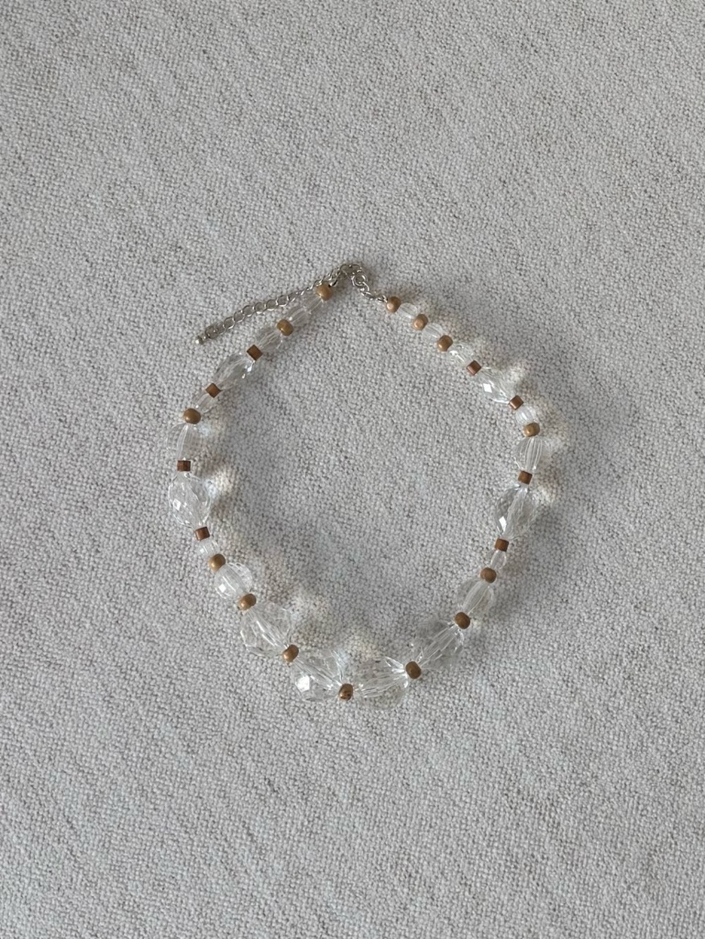 NWOT Tuckernuck Acrylic & Wood Beaded Necklace